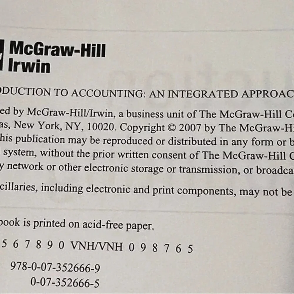 Introduction to Accounting An Integrated Approach Penne Ainsworth Textbook
